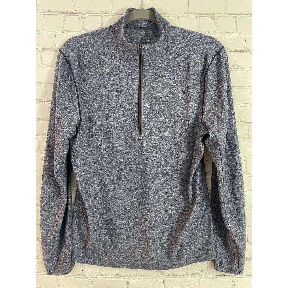 Lululemon Men’s Surge Warm 1/2 Zip Light Blue Heather-Rulu-Size Small